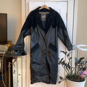 Vintage Long Leather Coat